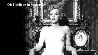 Marilyn Monroe  song Yesterday ：Frank Sinatra