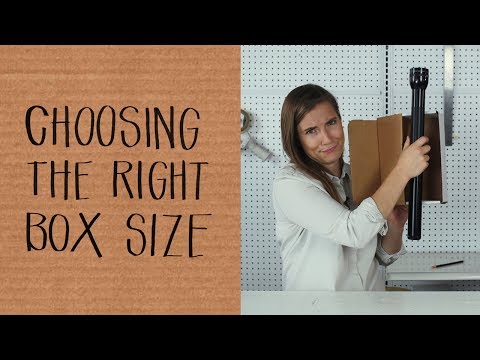 Part of a video titled How to Pick the Right Size Box - YouTube