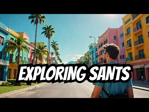 Barcelona Walking Tour: Exploring the Streets of Sants & Barcelona-Sants Train Station 🇪🇸☀️