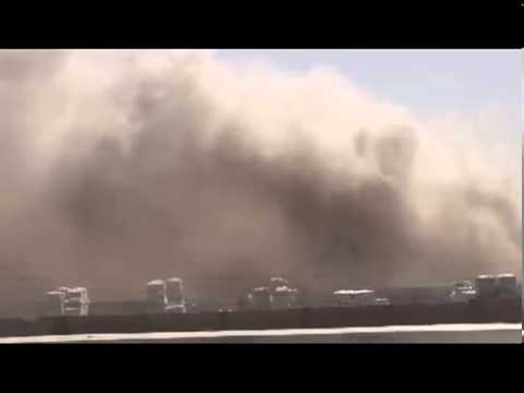 تفجير مبنى حاجز السنتر بعد السيطرة عليه من قبل لواء اليرموك في درعا