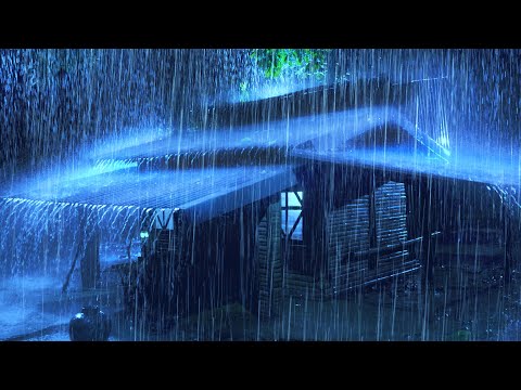 Thunderstorm Sounds With Rain, Lightning Strikes And Strong Thunder Rumble To Sleep, Study, Relax