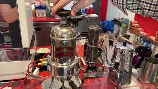 1920 antique Victoria Arduino espresso machine 2022 May re-operating!