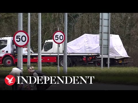 Wreckage removed from fatal car crash near Cardiff which left three dead and two injured