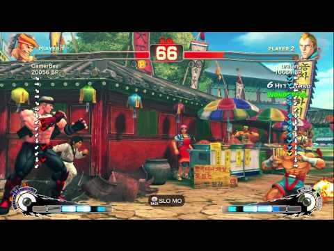 GamerBee [Adon] vs uratang [Abel] SSF4 Japanese Online Ranked Matches - TRUE-HD