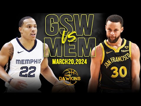 Golden State Warriors vs Memphis Grizzlies Full Game Highlights | March 20, 2024 | FreeDawkins