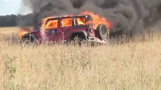 preview picture of video 'A jeep burns'