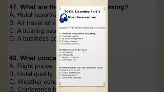 TOEIC Part 3 - Can You Answer This? 🎧 #englisheveryday #toeiclistening #toptrending