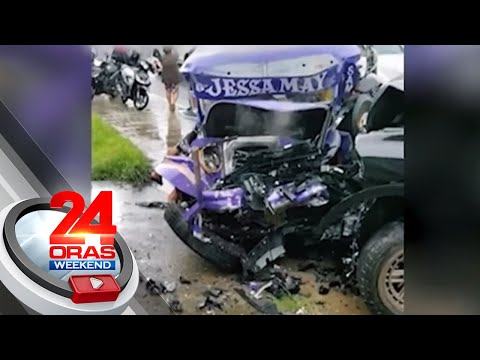 Isa patay, 19 sugatan sa salpukan ng jeepney at SUV, 19 na iba pa sugatan 24 Oras Weekend