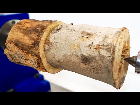 Woodturning _ Wooden cup And saucer