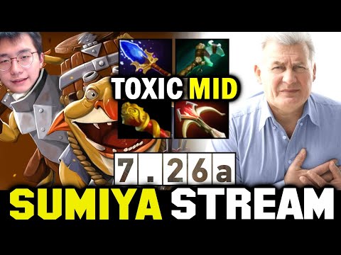 SUMIYA Mid Super Toxic Techies Challenge in 7.26a | Sumiya Invoker Stream Moment #1425