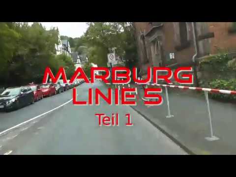 Busmitfahrt Marburg Linie 5 Teil 1