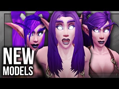 Warlords of Draenor: Human Female, Night Elf Female, Undead Male, Draenei Male Model Updates!