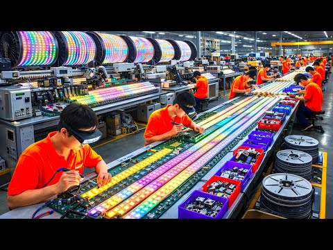 HOW LED LIGHTS are MANUFACTURED | INSIDE the CHINESE MEGA FACTORY