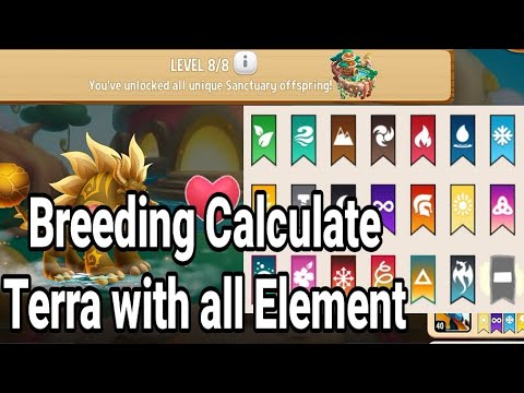 BREEDING CALCULATE TERRA WITH ALL ELEMENT | DRAGON CITY