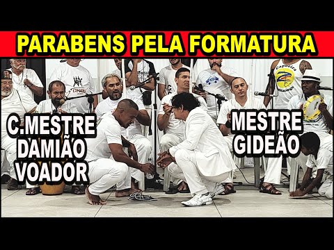 Agradecimento ao Mestre Gideão e parabéns pelo seu evento e formatura do C.Mestre Damião Voador