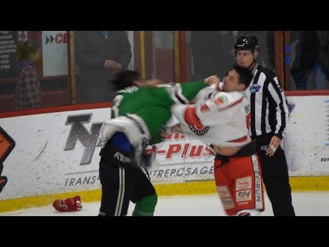 LNAH FIGHT Bordeleau vs Veilleux 27 décembre 2019