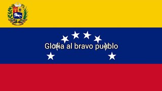 Anthem of Venezuela (SPANISH LYRICS)