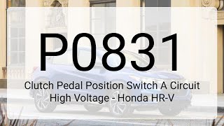 OBD Code p0831 Guide to Repair