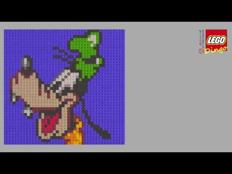 Lego - Pixel Art Building Instructions Disney Character Goofy