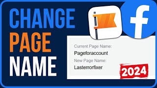 HOW TO CHANGE FACEBOOK PAGE NAME 2024 (PC & Phone) | Change FB Page Name