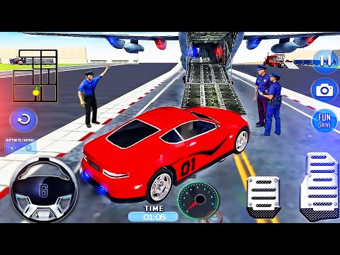 Airplane Pilot Car Transporter Simulator #3 - Cargo Multi Trailer Transport Drive - Android GamePlay