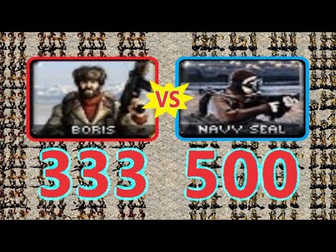 Boris vs SEAL - Same Cost - Red Alert 2