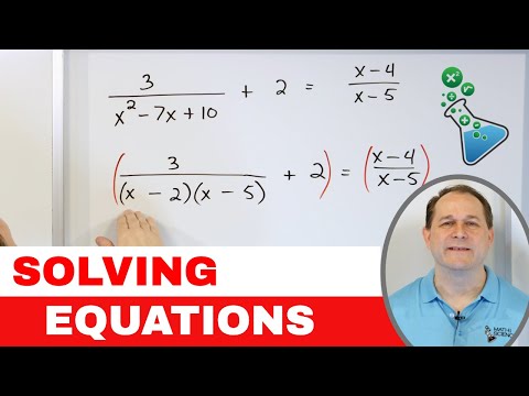 Part of a video titled 08 - Learn to Solve Fractional Equations in Algebra, Part 1
