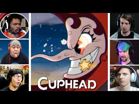 Let's Players Reaction To Hilda Berg (BOSS) Last Phase | Cuphead
