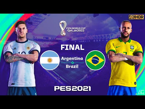 PES 21 PC - Argentina vs Brazil - Final - FIFA World Cup 2022 - Atsrown Gaming