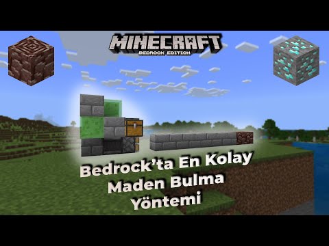 Otomatik Netherite / Elmas Bulma Maden Makinesi 1.19  - Minecraft Bedrock (MCPE/Xbox/PS4/Windows10)