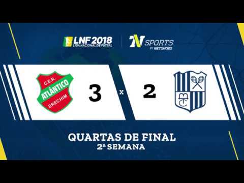 LNF2018 - Atlântico 3 x 2 Minas - Gols - Quartas - Volta