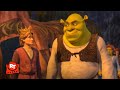 Shrek The Third Surrounded By Villains Scene
