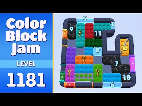 Color Block Jam Level 1181 (1182) | Every Puzzle Solved! 🎯
