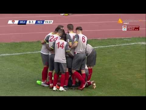 U Cluj - CSM Resita 0-1, Daniel Ene (20) marcheaza dupa un reflex al lui Dur-Bozoanca