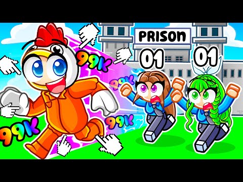 Prisoner vs Police RACE CLICKER With MY FANGIRLS on Roblox!