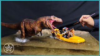 T-Rex: The Last Hunt in the Jungle | AmazingTrungX DIY Resin Diorama