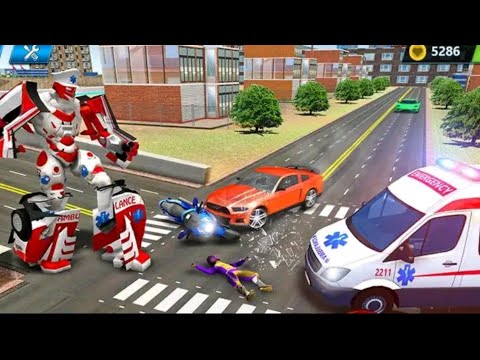 Ambulance Robot City Rescue Game #1 Android GamePlay