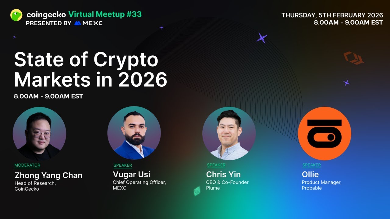 State of Crypto Markets in 2026 | CoinGecko Virtual Meetup #33