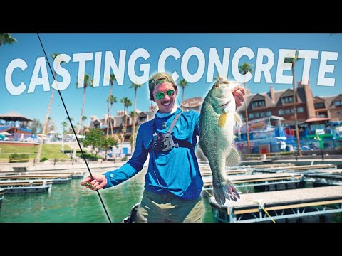 Urban Fishing The Busiest Cities In The Middle of The Desert! -- Casting Concrete PT 1