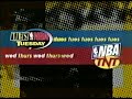 NBA On TBS On Tuesday Wednesday Thursday Promo From 2001