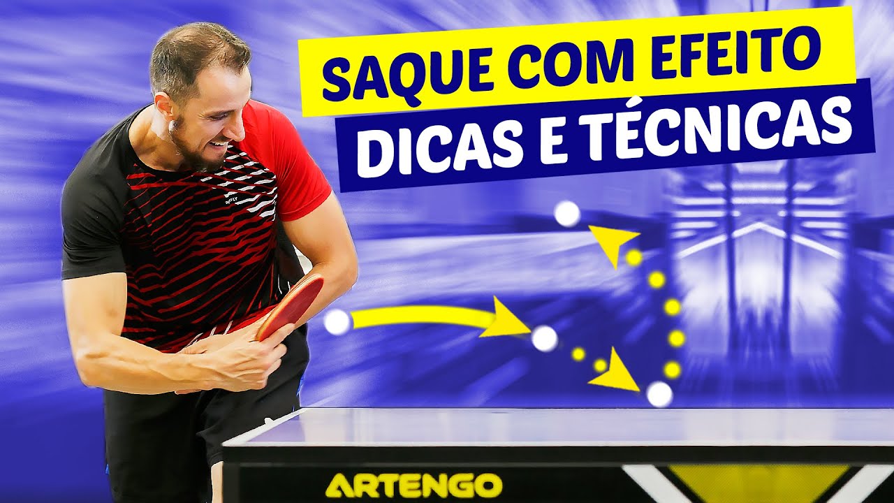 🏓 Saque com efeito "LATERAL" no ping pong. Você sabe sacar e receber certo? #vivapong