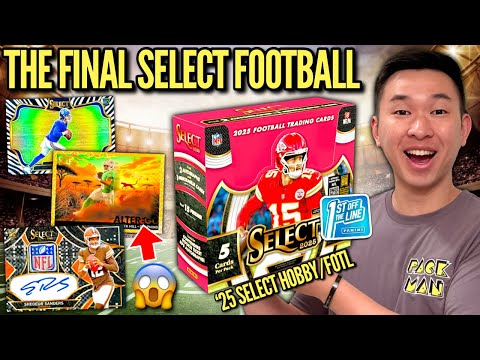 THE LAST EVER SELECT FOOTBALL (BIG CASE HIT)! 😱🔥 2025 Panini Select 🏈 FOTL Hobby Box Review