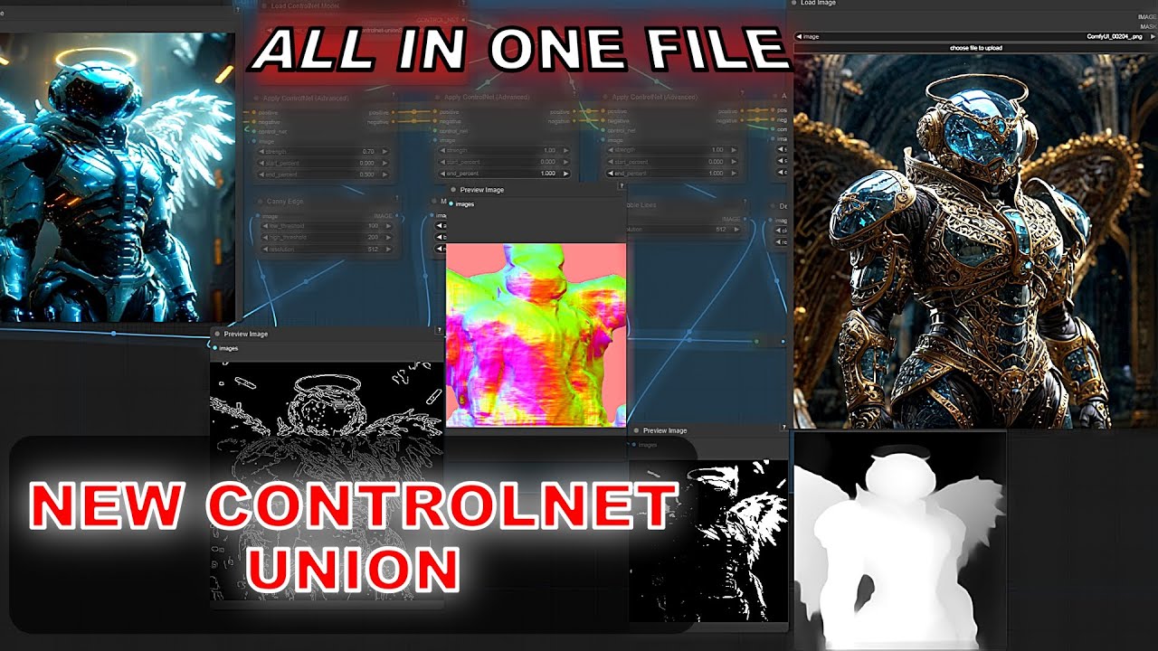 Comfyui Tutorial: SDXL Controlnet Union All In One #comfyui #comfyuitutorial #controlnet