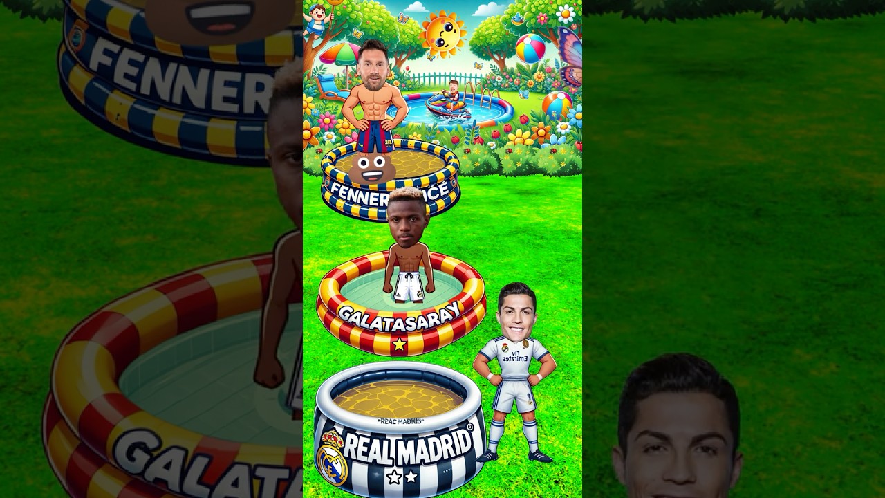 Havuza Kakasını Yapan Kim?🫢 Messi, Ronaldo, Speed, Arda Güler, Osimhen, Ronaldo JR, Mrbeast