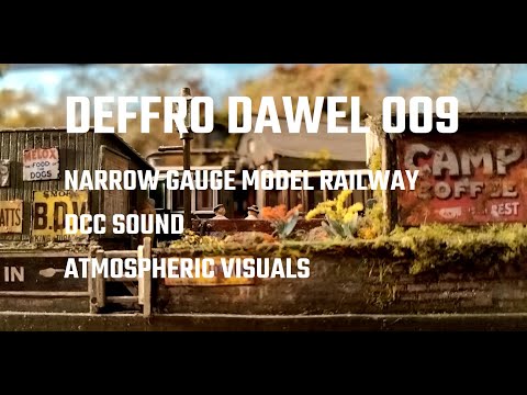 Deffro Dawel OO9 scale model railway. Small narrow gauge railway. DCC Sound Steam #narrowgauge