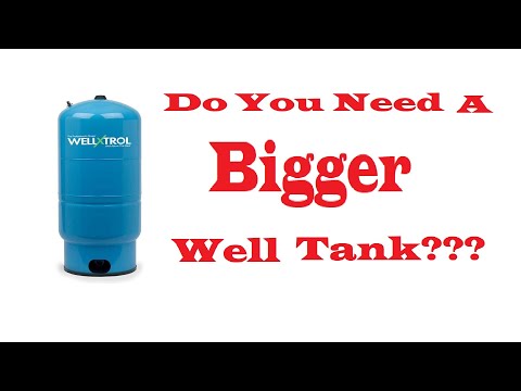 How to size a well tank