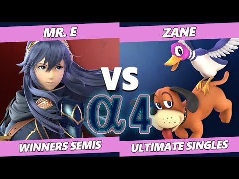 Alpha 4 Winners Semis - Mr. E (Lucina) Vs. Zane (Duck Hunt) SSBU Ultimate Tournament