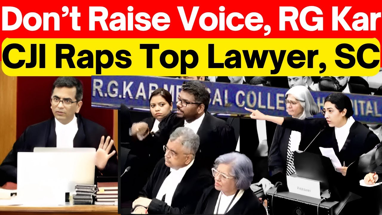 RG Kar: Don't Raise Voice, CJI Raps Top SC Lawyer, #lawchakra  #supremecourtofindia