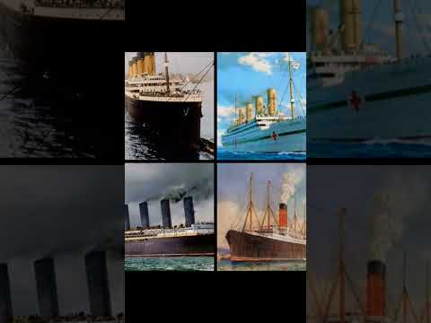 Titanic britannic Lusitania carpathia ☠️💀