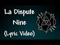 La Dispute - Nine Lyrics 